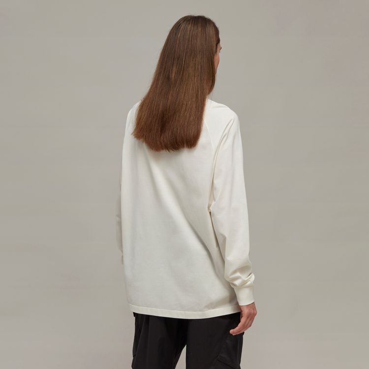 Y-3 - ロングスリーブTシャツ / 3S LS TEE / OFFWHITE / BLACK [IA1421