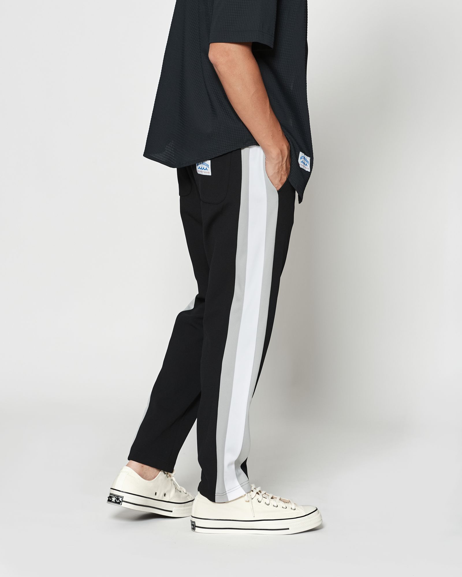 ☆先行予約☆muta MARINE × ACANTHUS / トラックパンツ / Track Pants / BLACK 【MA2608】