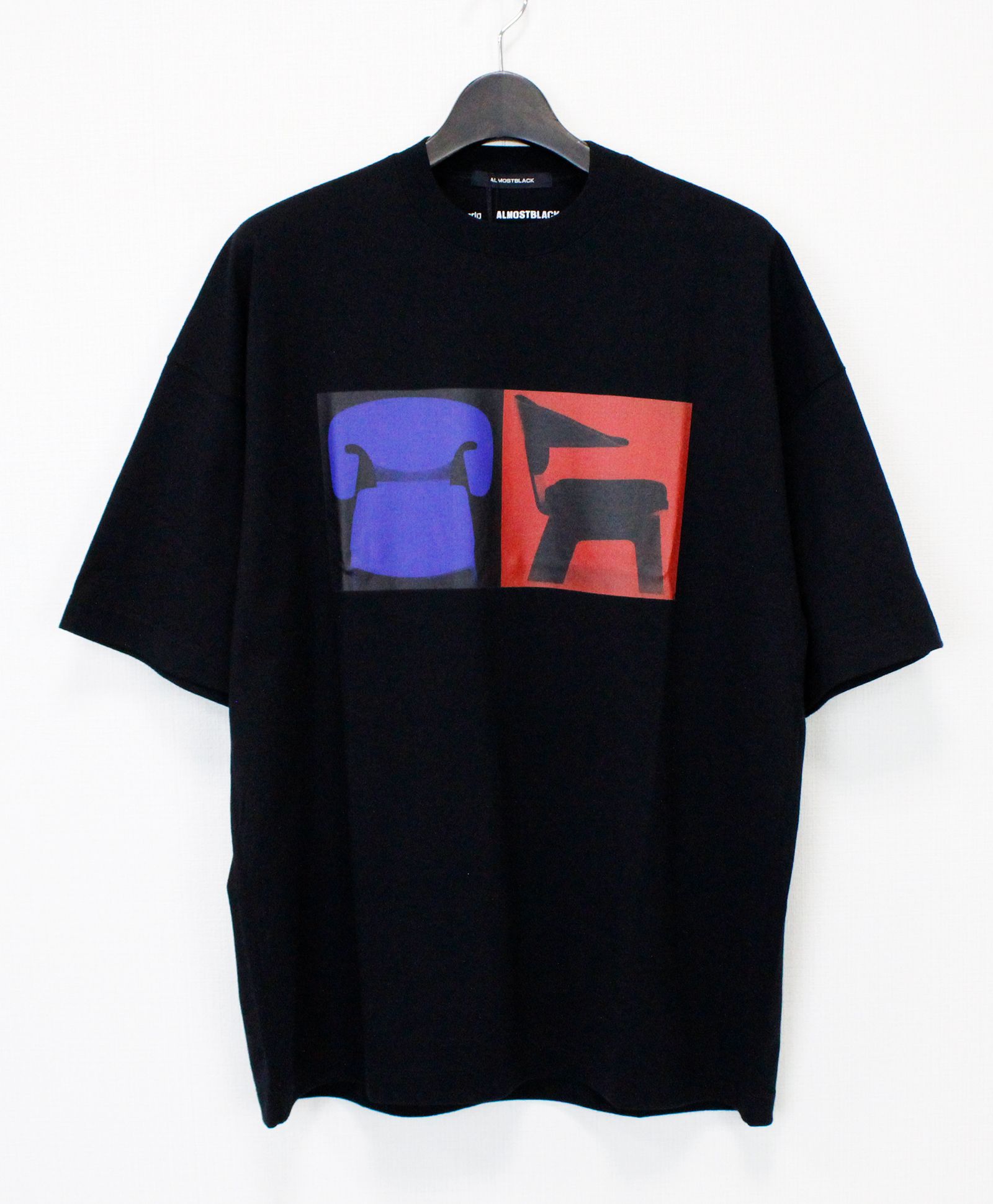 ALMOSTBLACK×TENDO / EASY CHAIR CATALOG T-SHIRTS / クルーネック プリントTシャツ / BLACK [TD-CS04]