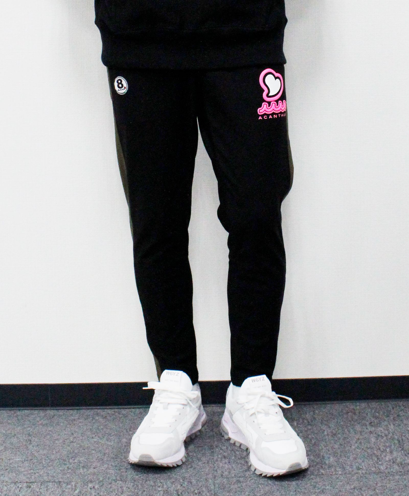 ⭐︎femt LIMITED⭐︎ muta MARINE × ACANTHUS  / muta sweet Logo HEAT PERFORMA Sideline Pants / ヒートパフォーマサイドラインパンツ / BLACK【MA2548SP】