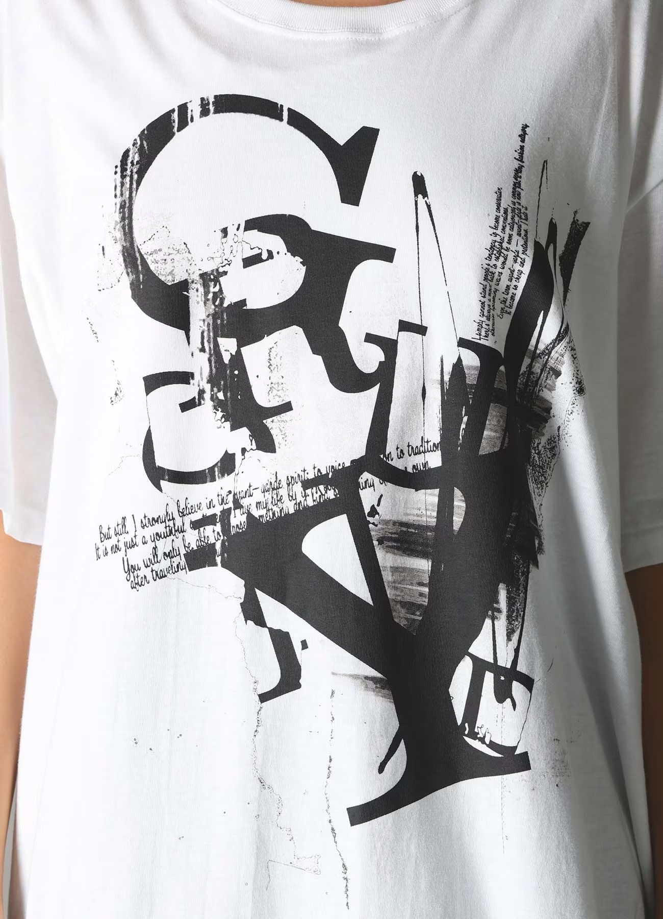 JERSEY LOGO T-SHIRT / WHITE [GK-T71-070-1]