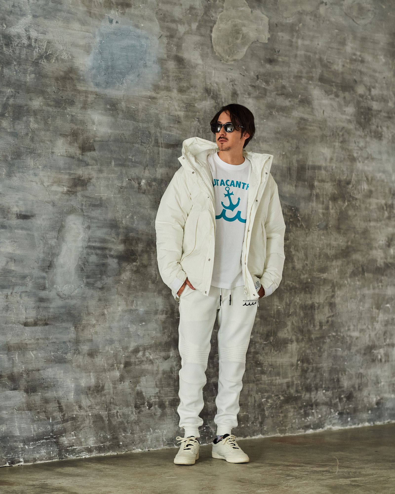 ☆先行予約販売2025年11月下旬～12月下旬頃入荷予定☆ ACANTHUS × muta MARINE / muta LIMONTA Mountain Puffy Jacket  / マウンテンパフィジャケット / WHITE 【MA2529】