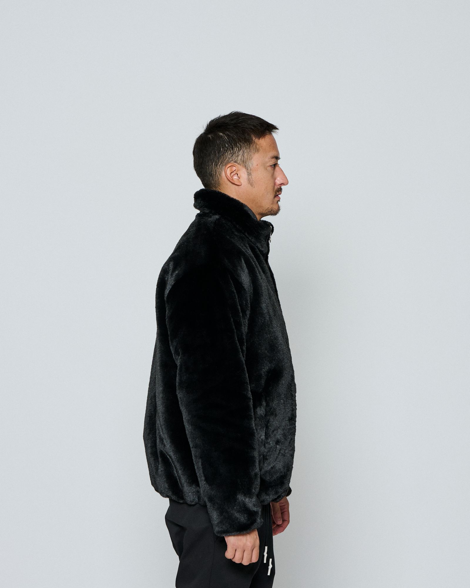 ☆先行予約☆ muta MARINE × ACANTHUS / フェイクファージャケット / Faux Fur Jacket / BLACK 【MA2650】