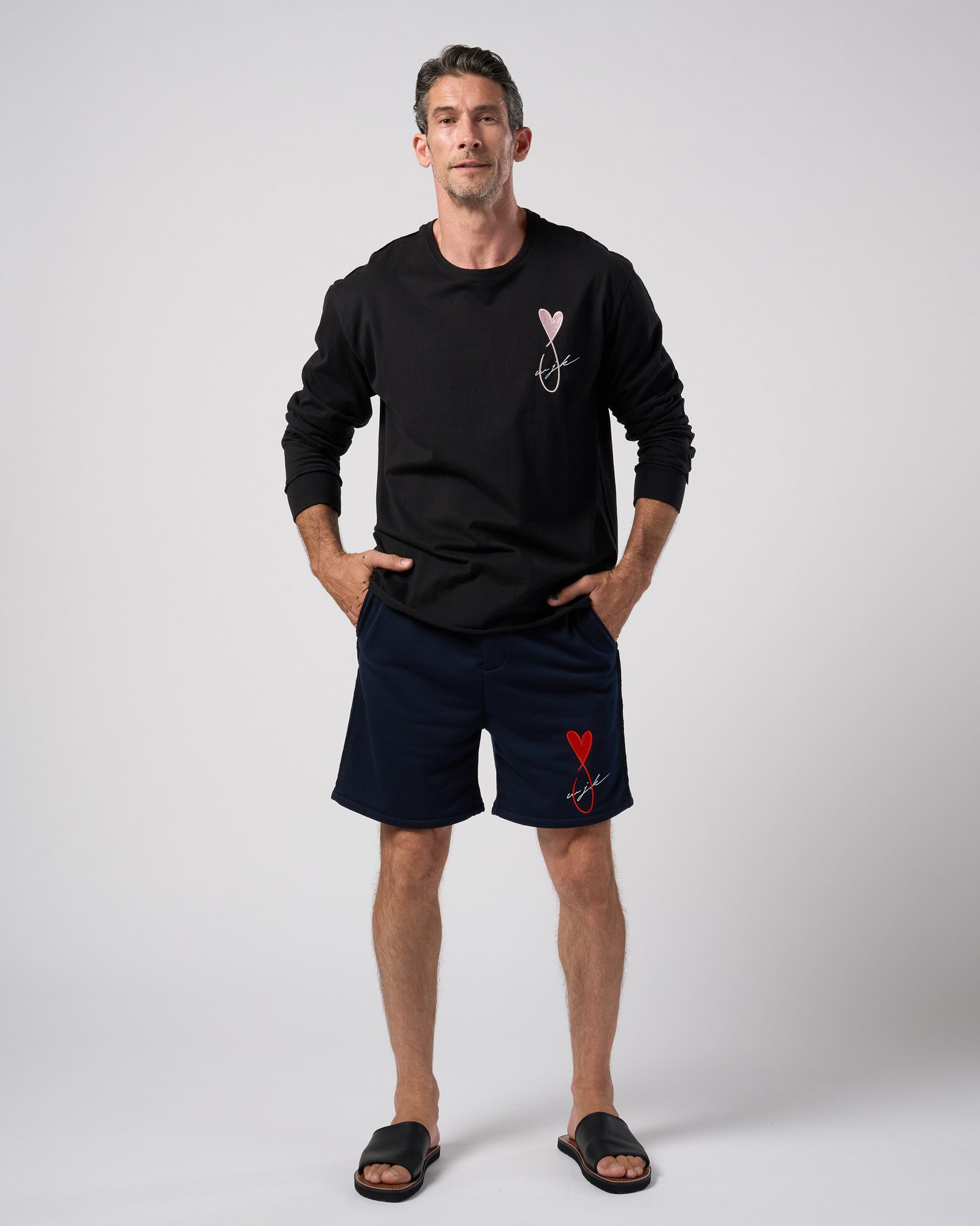 ☆先行予約☆Maison Honoré Paris× wjk  / ハートフィッシュフレンチテリーショーツ / heart fish dry french terry shorts / navy【505 hw03k】