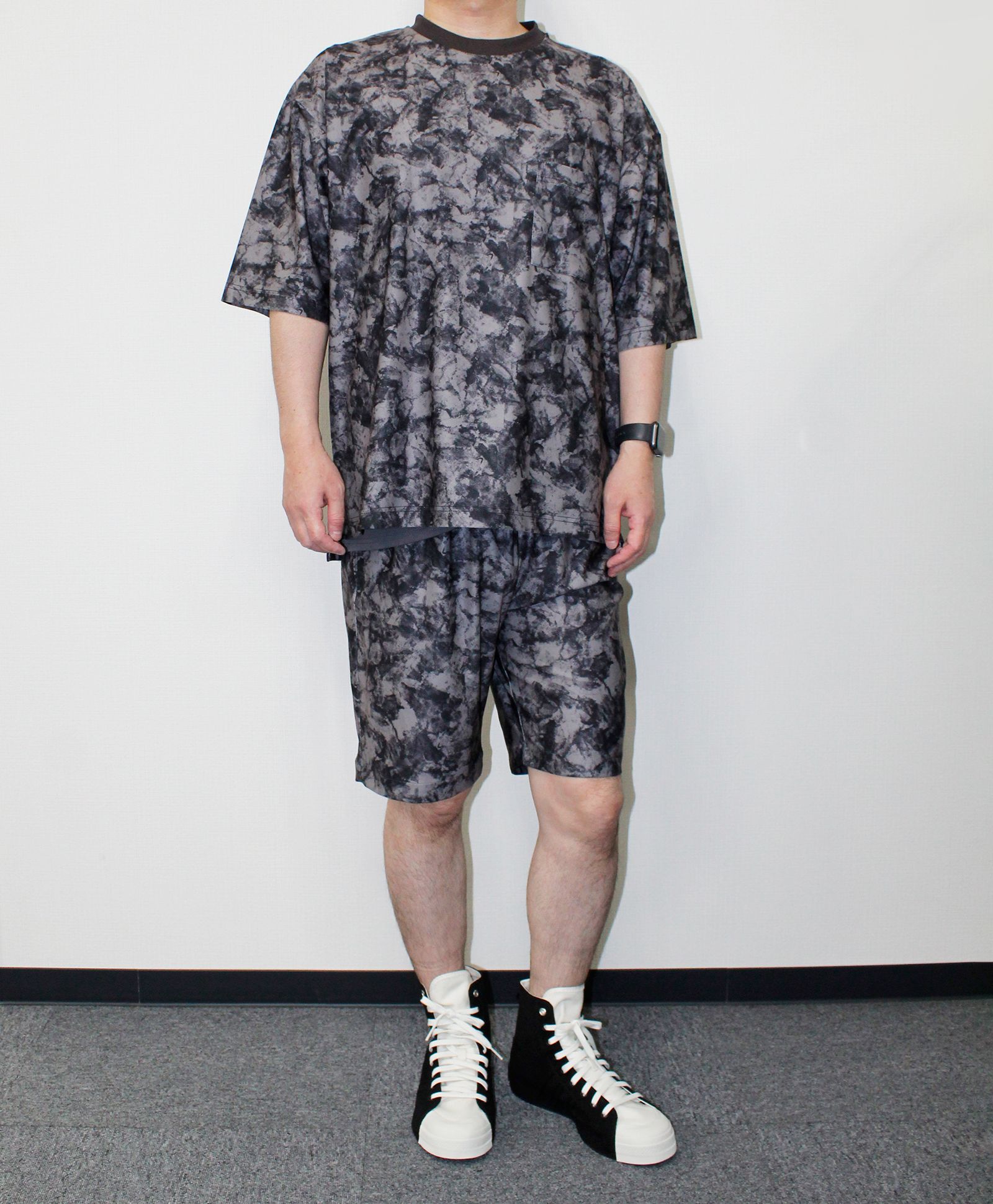 muta 国内買付 Emboss Frocky LS TEE 別注 バイカラーミニ裏毛Tシャツ＋天竺ロゴプリントロンT セット(100
