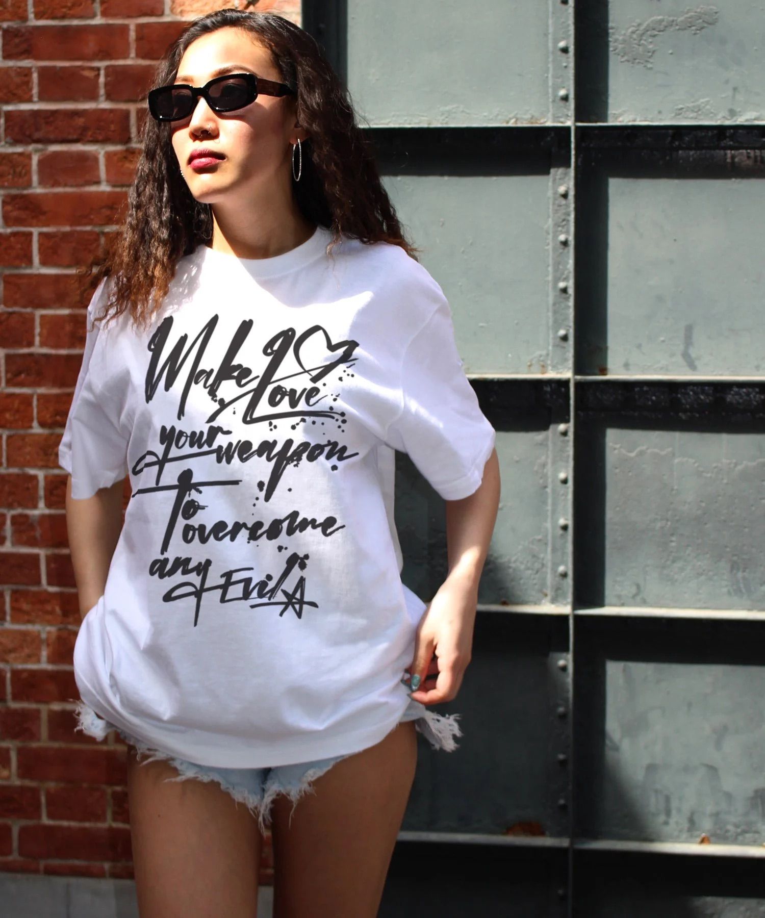 [MAKE LOVE] Tシャツ / WHITE [241718HW]