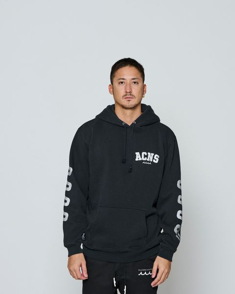 ☆先行予約☆ muta MARINE × ACANTHUS /アームプリントフーディー /パーカー / Arm Print Hooded Sweatshirt / BLACK 【MA2657】