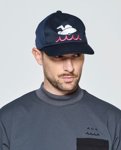 ☆先行予約☆muta MARINE × ACANTHUS  / サーフマンメッシュキャップ /  Surf Man Mesh Cap / NAVY【MA2720】