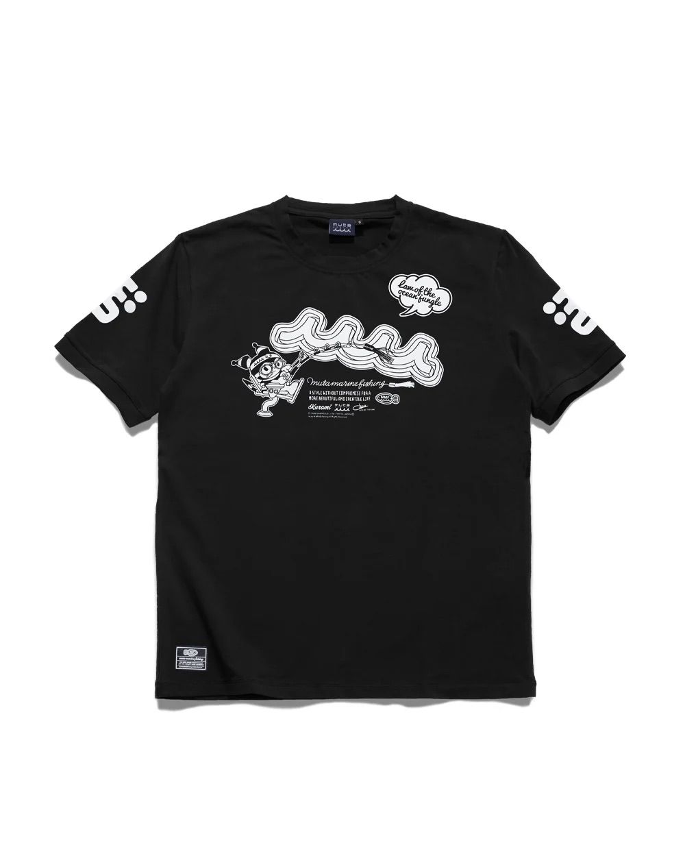 Kuromi × muta MARINE Fishing ストレッチTシャツ / ブラック [MFMP-434778]