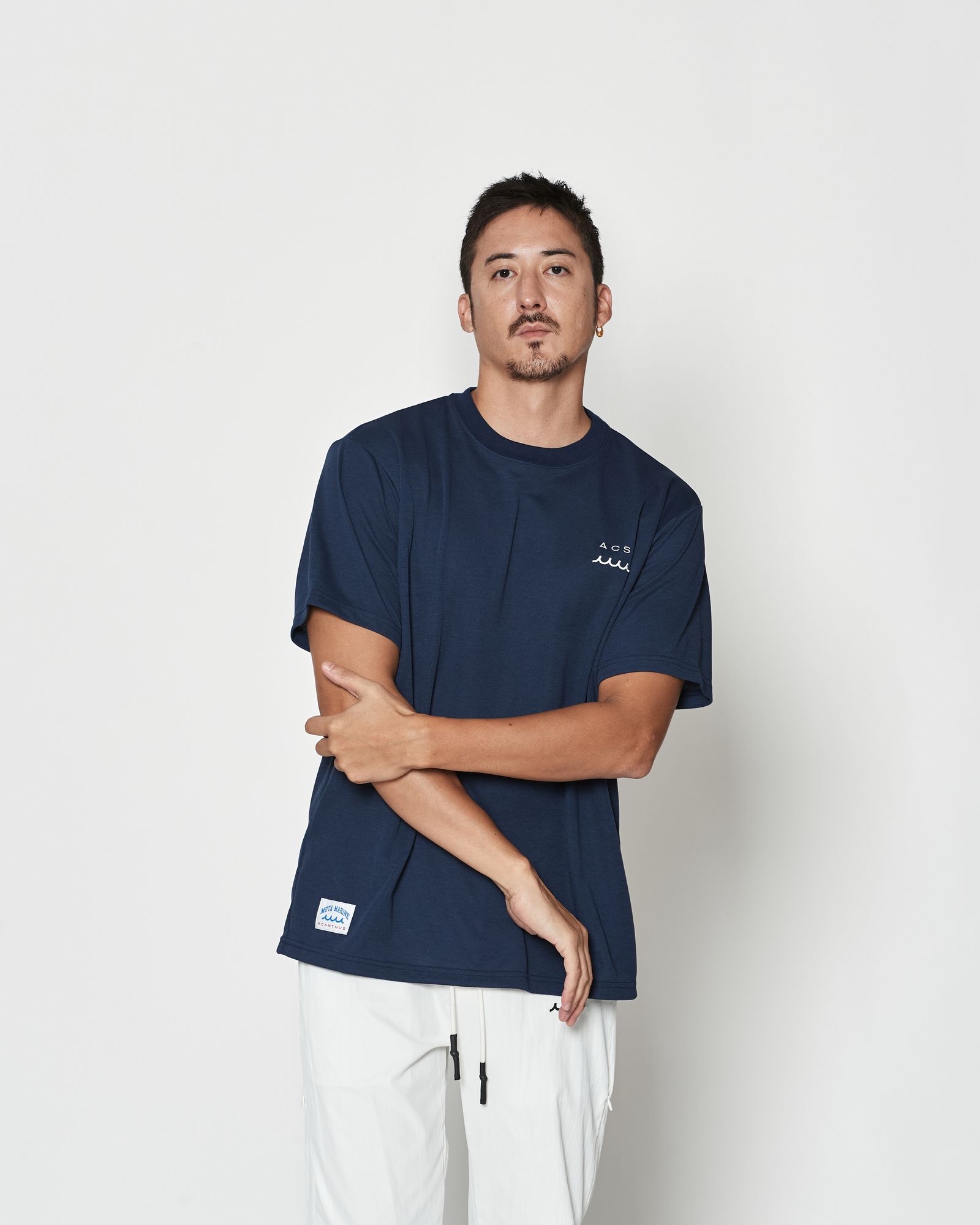 ☆先行予約☆muta MARINE × ACANTHUS  / ベンチレーションTシャツ  /  Ventilation Tee / NAVY【MA2617】
