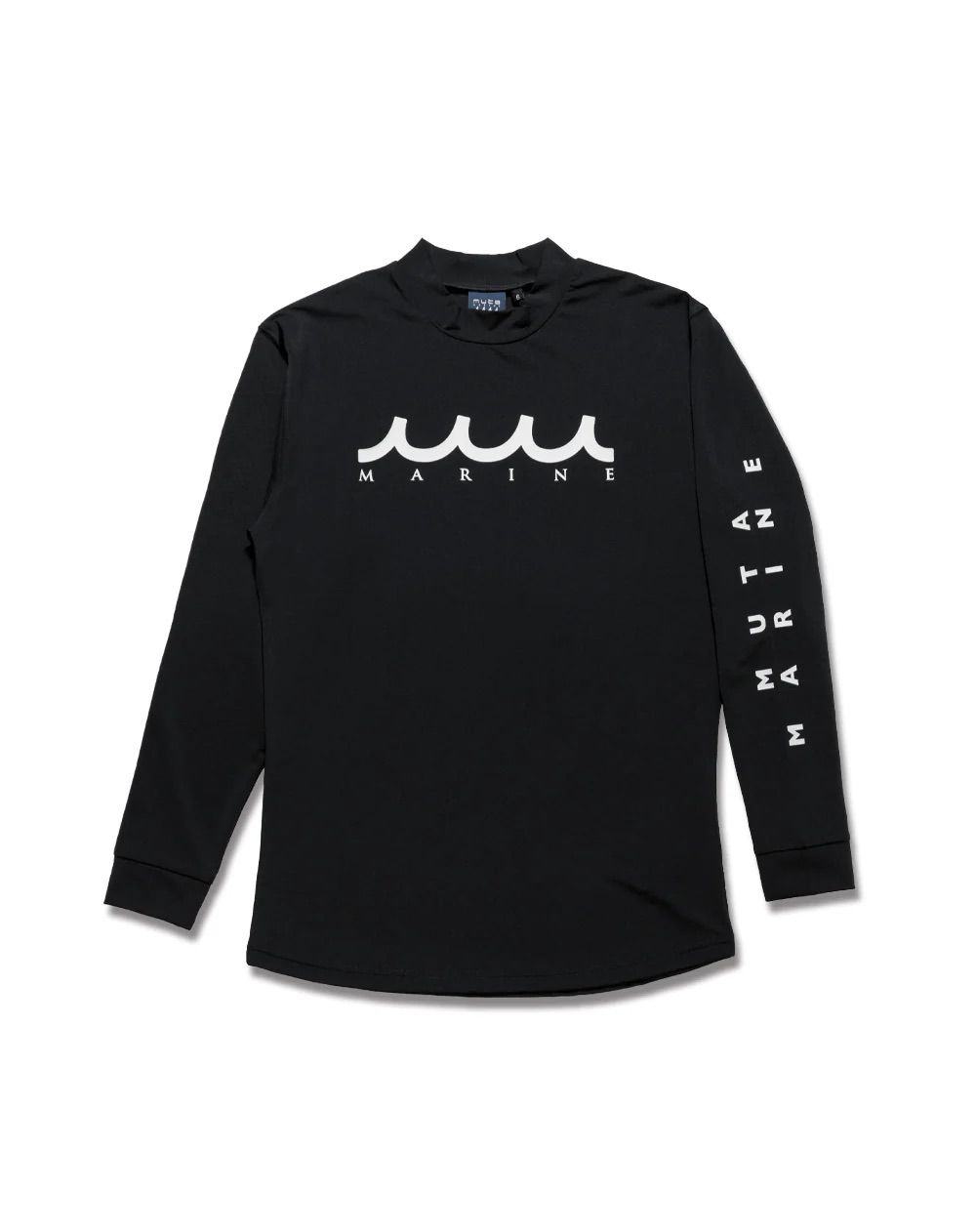 ラッシュロングスリーブTシャツ (WAVEロゴ) / ブラック [MMTK-440009]