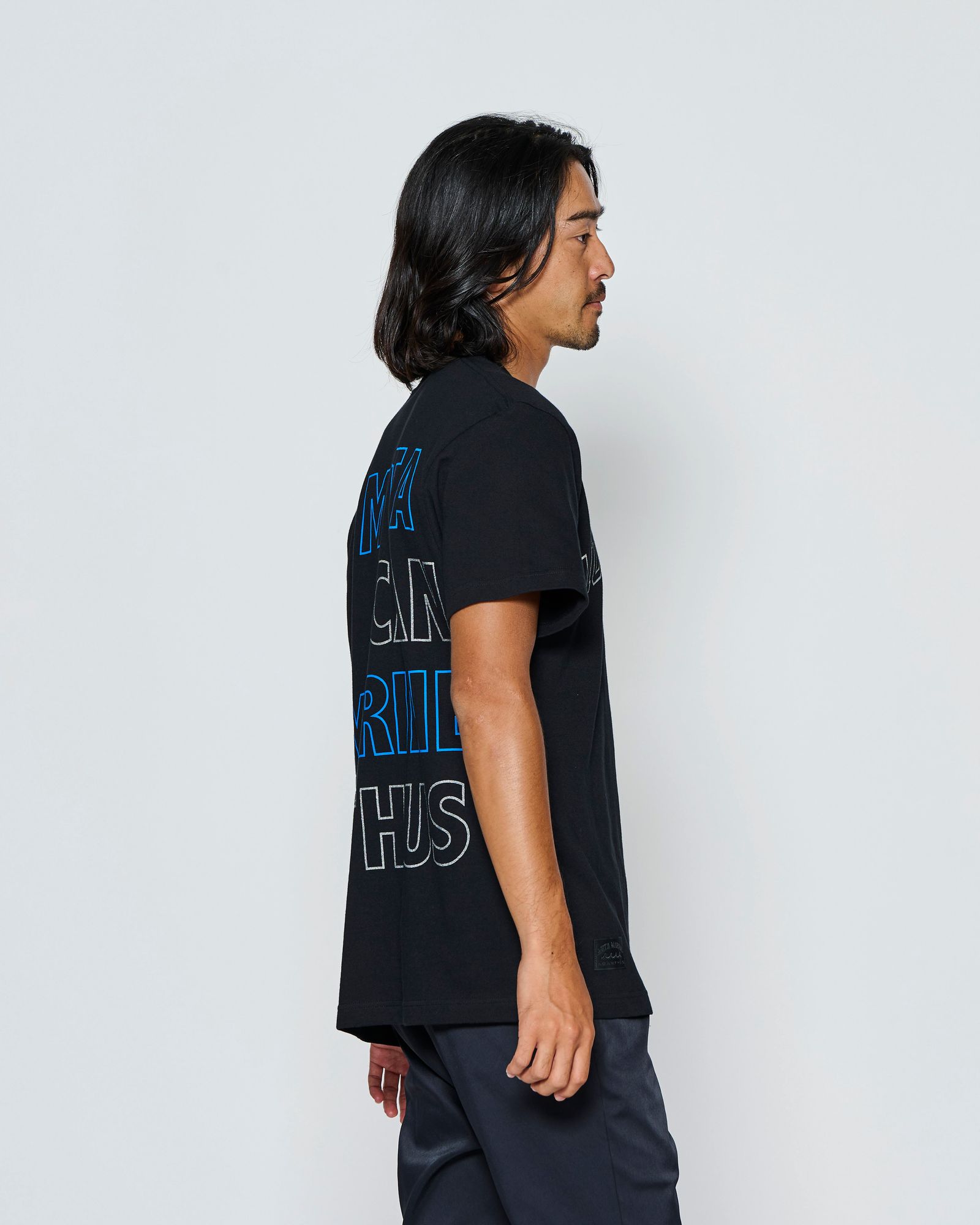 ☆先行予約☆muta MARINE × ACANTHUS  / マルチプリントTシャツ /  Multi Print Tee / BLACK【MA2715】
