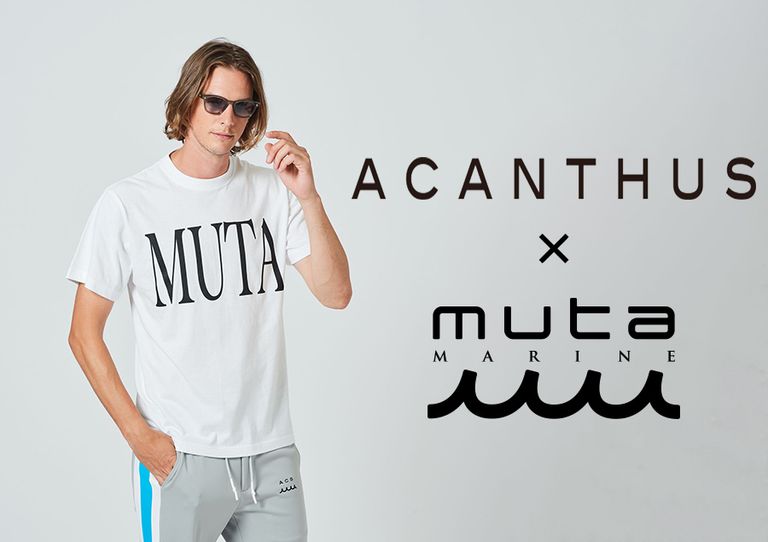 【ACANTHUS x muta MARINE】 シンプルながらも存在感抜群なビッグロゴTシャツ