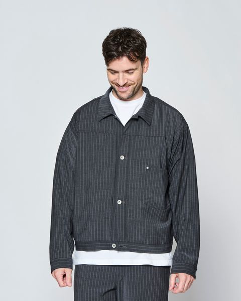 ☆先行予約☆ Type1 WWⅡ ストライプ トロピカルウール ジャケット  /  Type1 WWⅡ Stripe Tropical Wool Jacket / CHARCOAL 【JK2701】