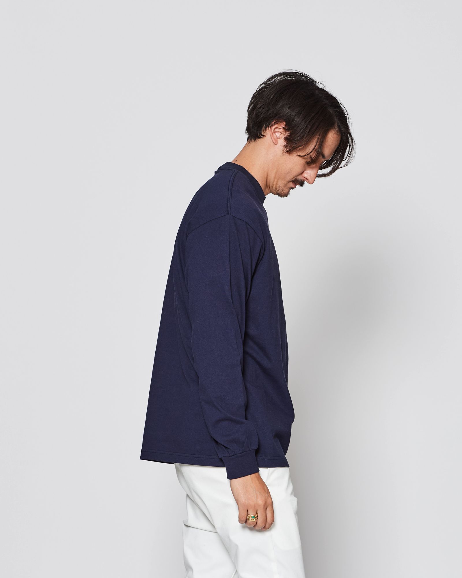 ☆先行予約販売2025年9月下旬～10月下旬頃入荷予定☆ ACANTHUS × muta MARINE / muta sweet muta L/S Tee / ロンT / NAVY 【MA2547】