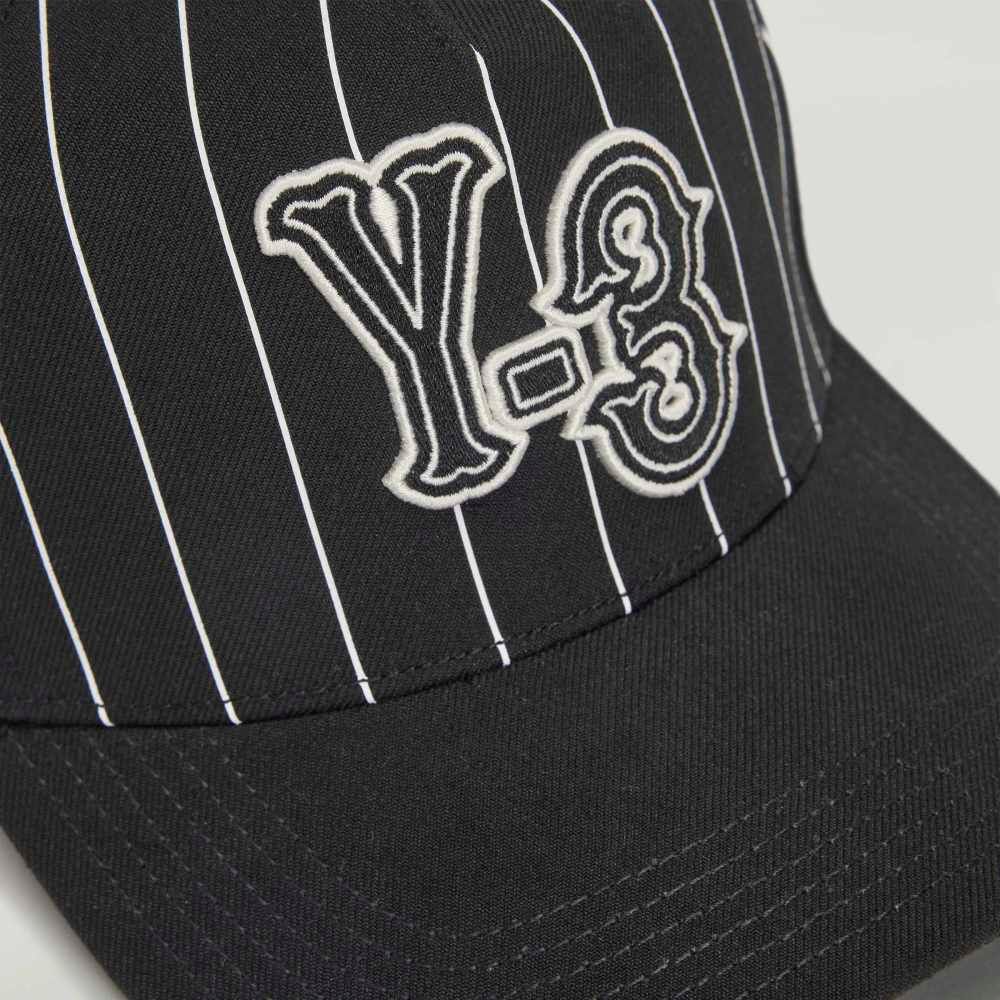 ピンストライプキャップ / Y-3 PINSTRIPE CAP / BLACK  [KR8938-ACCS26]