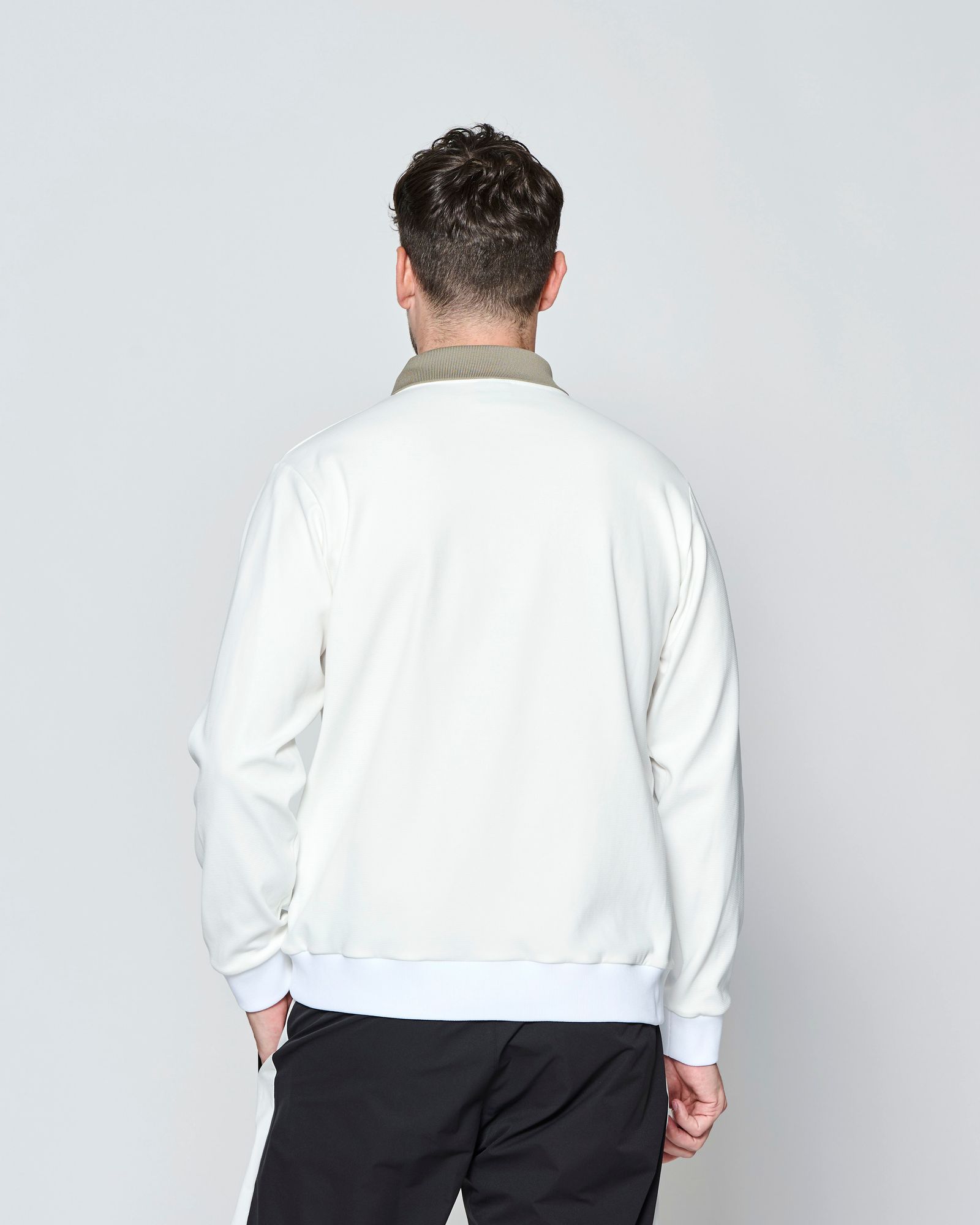 ☆先行予約☆muta MARINE × ACANTHUS  / ポロクルーネックスウェット /  Polo Crewneck / WHITE【MA2710】