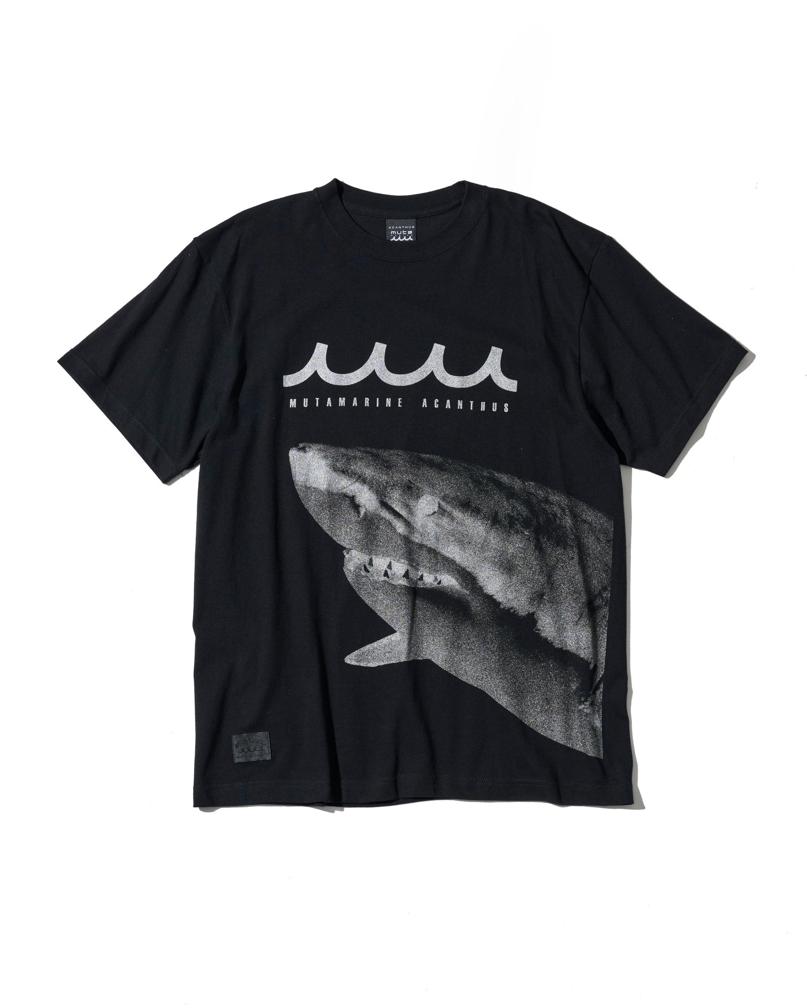 ☆先行予約☆muta MARINE × ACANTHUS  / シャークTシャツ /  Shark Tee / BLACK【MA2717】