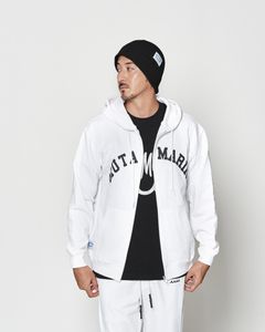 ☆先行予約☆muta MARINE × ACANTHUS  / アーチロゴ スウェットジップフーディー / パーカー / Arc Logo Zip Up Hooded Sweatshirt / WHITE【MA2610】