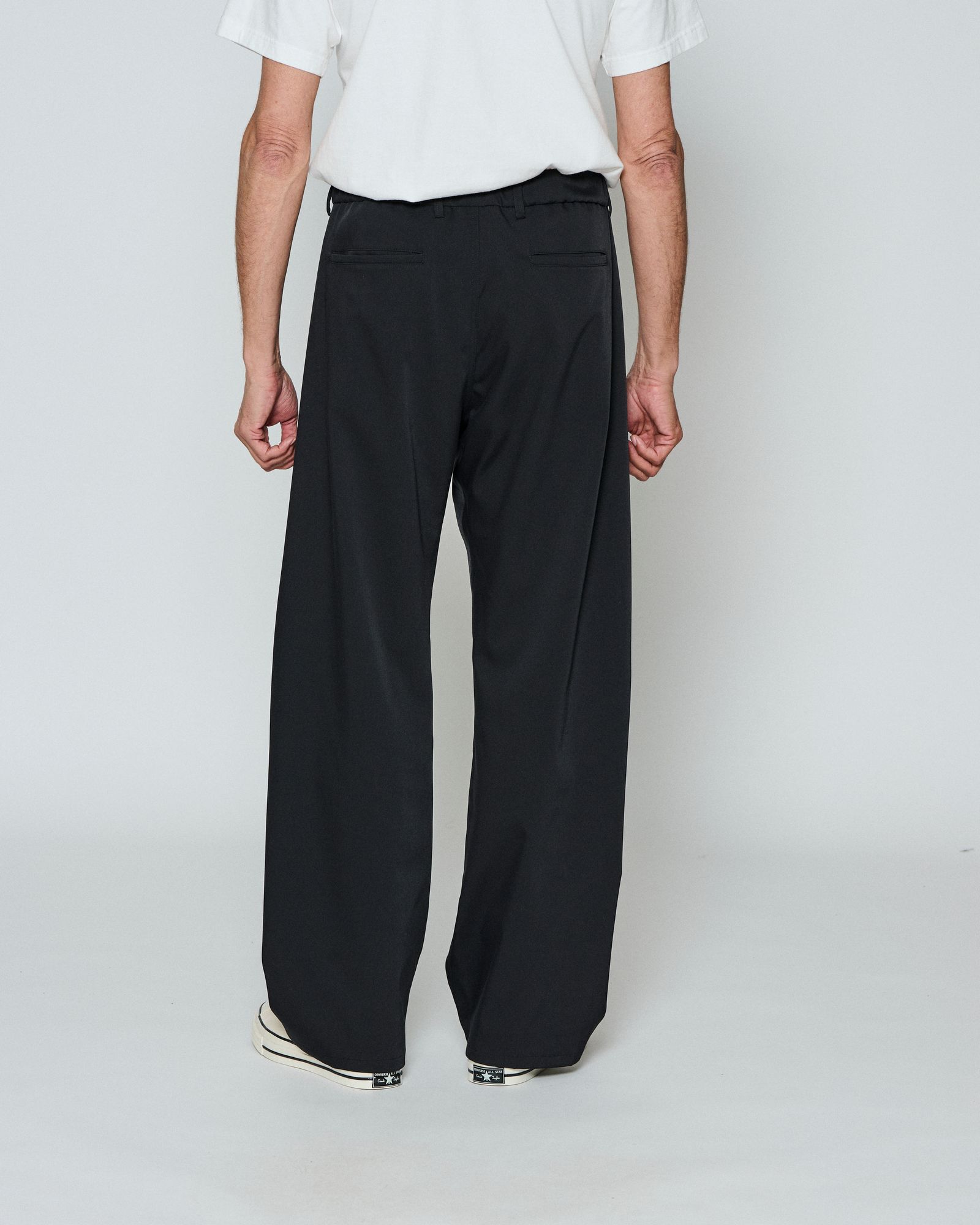 ☆先行予約☆ バレルレッグイージーパンツ /  Easy Barrel-Leg Chino Pants / BLACK【PT2504】