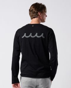 ☆先行予約☆ muta × wjk  / カットオフ クルーネックロングスリーブカットソー / cut-off crew-neck L/S(printed) / DEEP BLACK [708 mw03j]