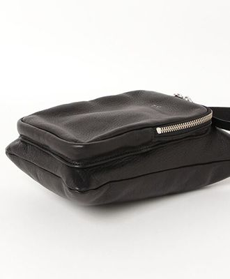 オイルドカウレザー・ミニショルダーバッグ / Oiled Cow Leather Mini Shoulder / BLACK [DCD-01357]