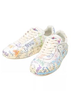 レザー ロゴプリント ローカットスニーカー  / RIDER   / マルチカラー【SNM0451 01504836 M37】