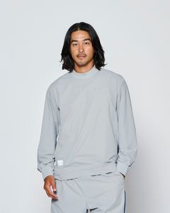 ☆先行予約☆muta MARINE × ACANTHUS  / サイドジップ長袖モックネックTシャツ /  Side Zip L/S Mock Top / GREY【MA2706】