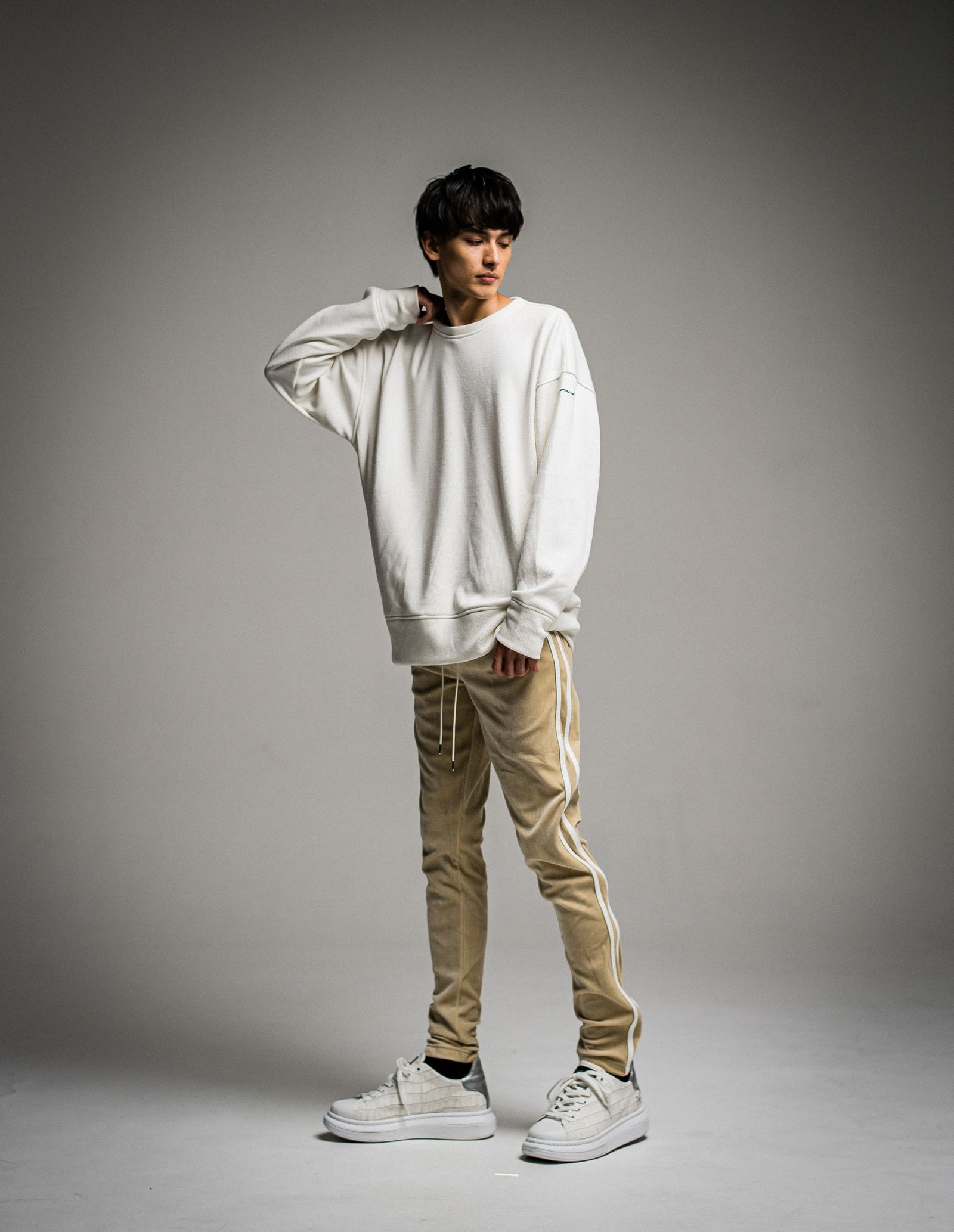 RESOUND CLOTHING - Blind LINE VELOUR PT / BEIGE [RC26-ST-008V] | femt