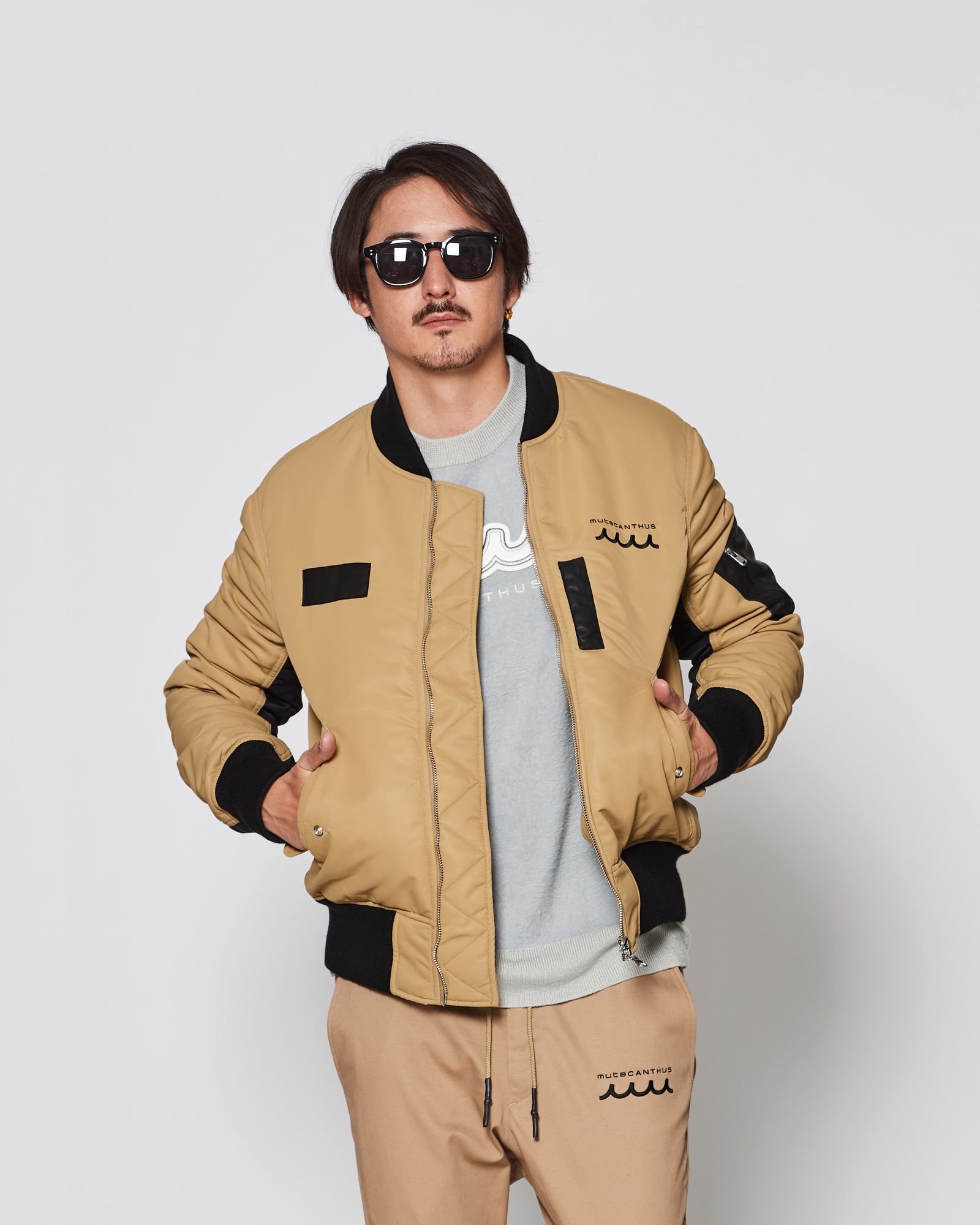☆先行予約販売2025年9月下旬～10月下旬頃入荷予定☆ ACANTHUS × muta MARINE / muta Nylon MA-1 / MA-1 / BEIGE 【MA2531】
