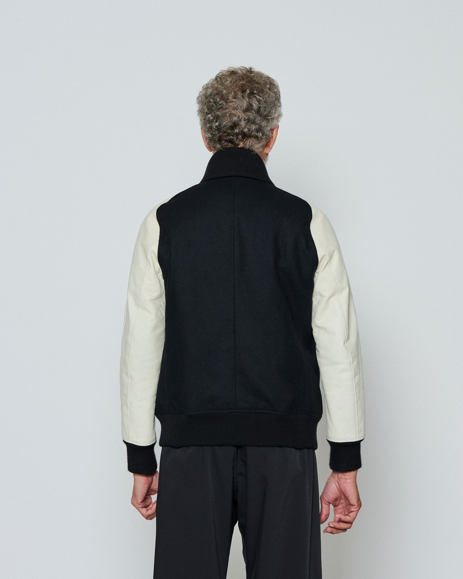 ☆先行予約販売☆  Studium Jacket / スタジアムジャケット / BLACK WHITE 【ST2301】