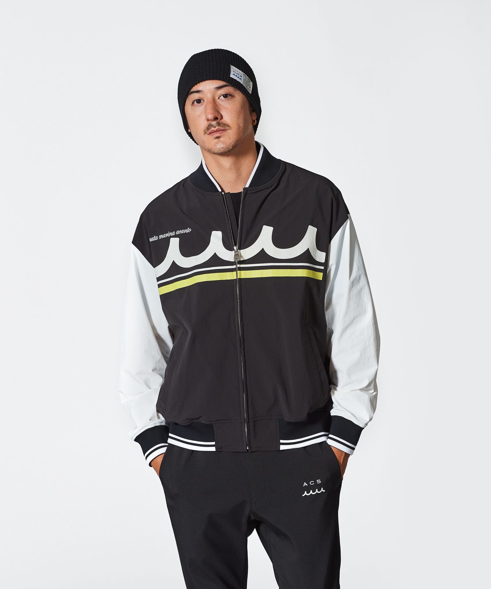 ACANTHUS × muta MARINE / muta MA-1 Jacket / MA-1ジャケット / BLACK 【MA2501】