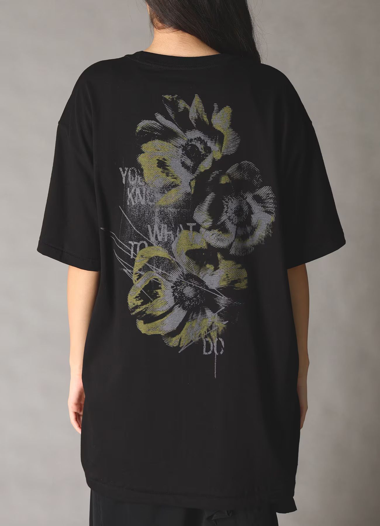 JERSEY POPPY T-SHIRT / BLACK [GK-T80-070-2]