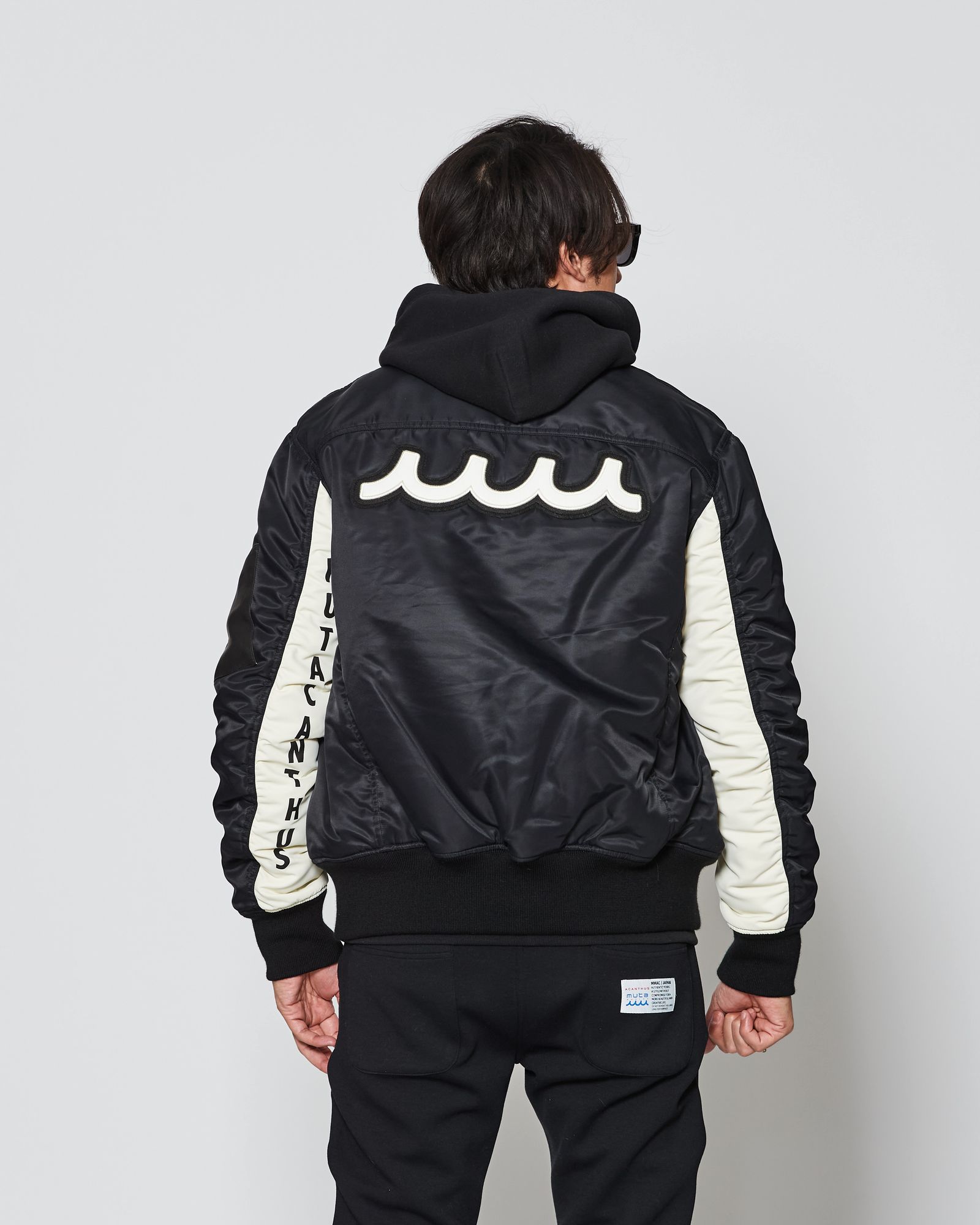 ☆先行予約販売2025年9月下旬～10月下旬頃入荷予定☆ ACANTHUS × muta MARINE / muta Nylon MA-1 / MA-1 / BLACK 【MA2531】