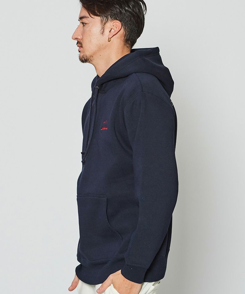 ⭐︎先行予約⭐︎ mutaMARINE x ACANTHUS / muta Wave Splash Logo Hooded Sweatshirt / パーカー / NAVY 【MA2671】