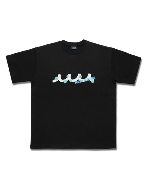 FLOWER WAVE Tシャツ / ブラック [MMBG-434793]⭐︎