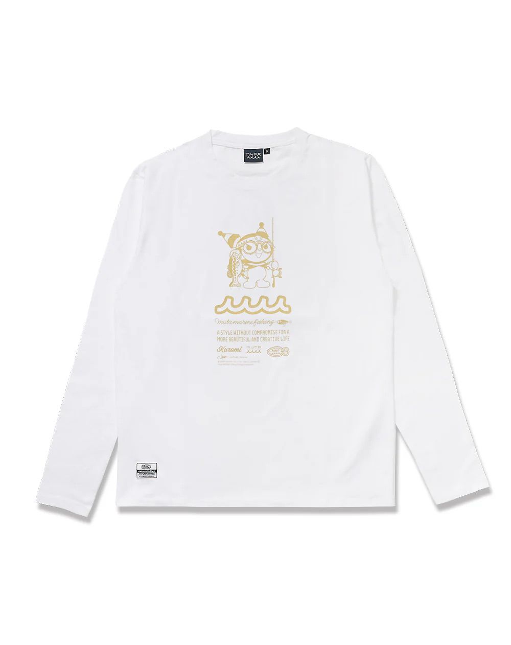 Kuromi × muta MARINE Fishing ストレッチロングスリーブTシャツ / ホワイト [MFMP-434779] ⭐︎3月5日より随時出荷⭐︎
