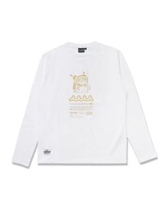 Kuromi × muta MARINE Fishing ストレッチロングスリーブTシャツ / ホワイト [MFMP-434779] ⭐︎3月5日より随時出荷⭐︎