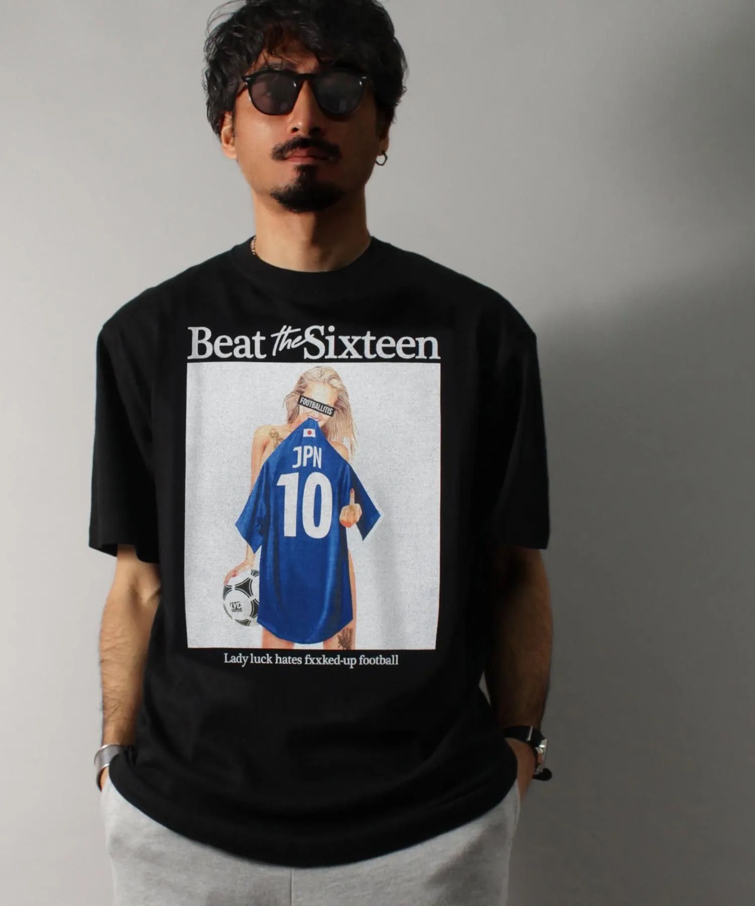 【FOOTBALLITIS】[No.10] Tシャツ / BLACK [261327NT]