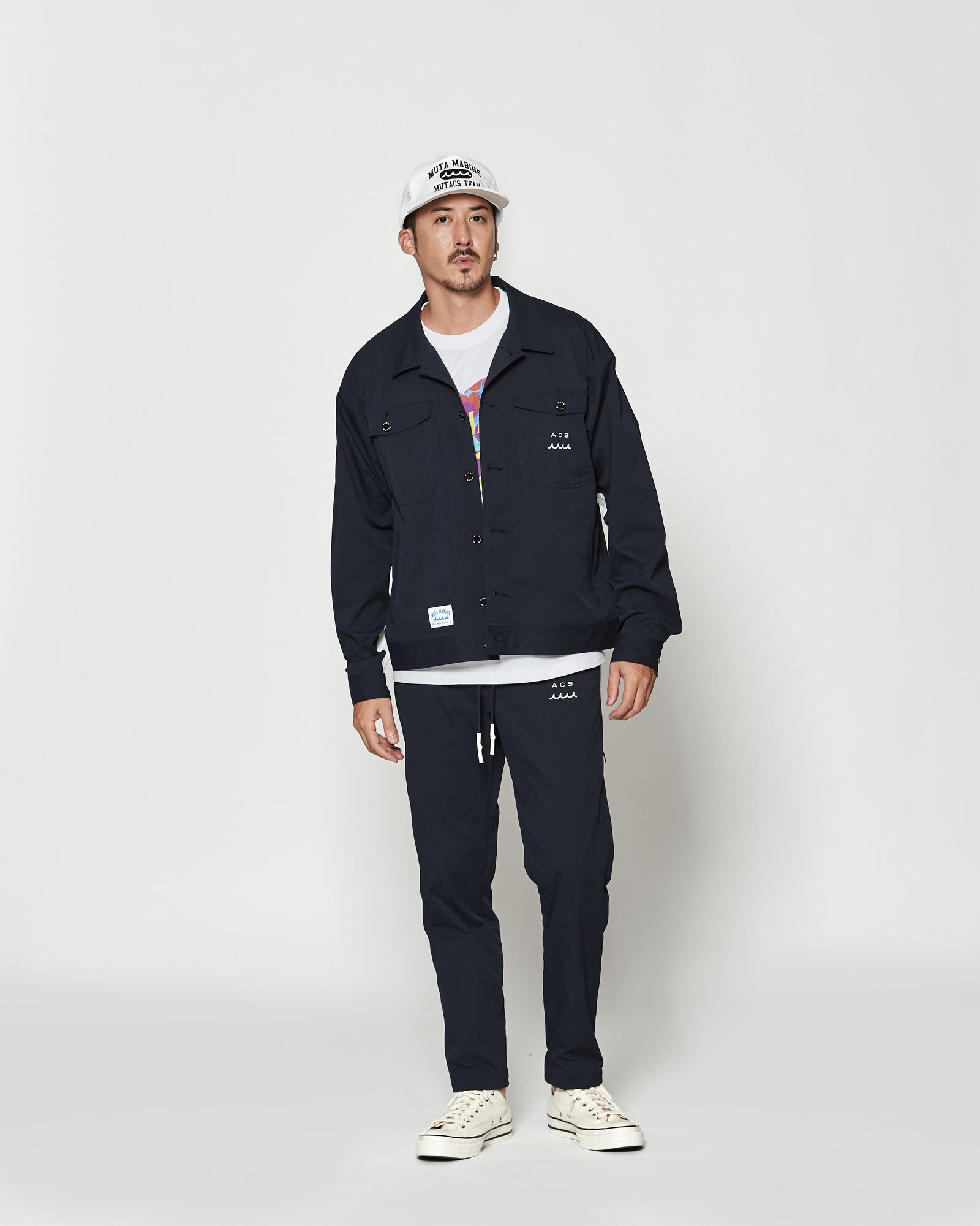☆先行予約☆muta MARINE × ACANTHUS  / トラッカージャケット / Trucker Jacket / NAVY 【MA2601】