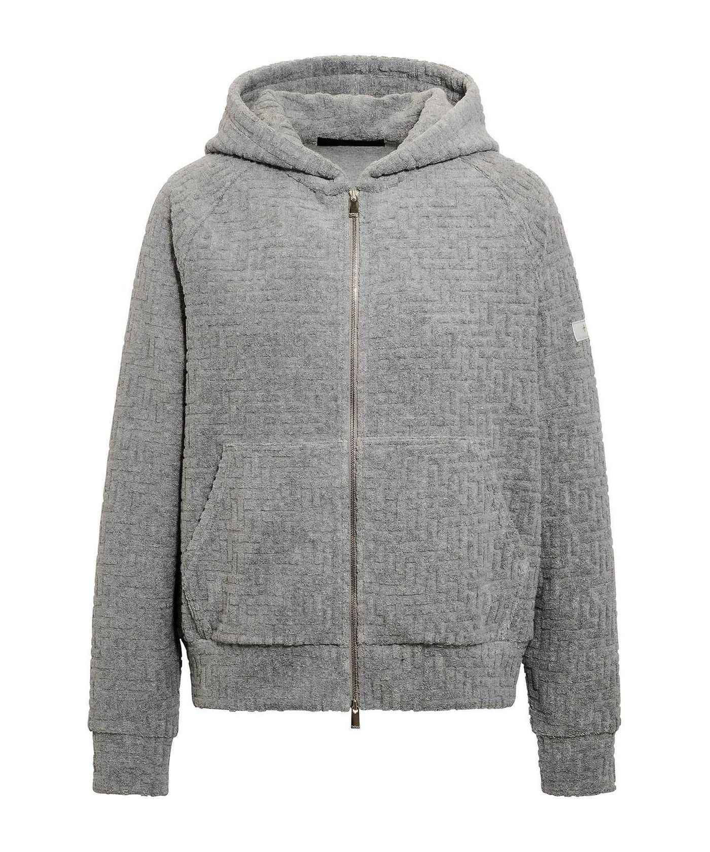 レディース / BIANCA ビアンカ /  パイルジップパーカー  / ライトグレー [LCKZ0471063588]