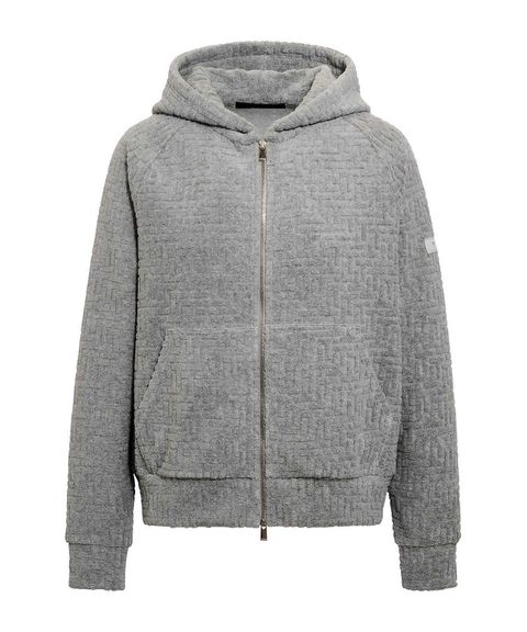 レディース / BIANCA ビアンカ /  パイルジップパーカー  / ライトグレー [LCKZ0471063588]