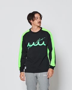 ACANTHUS × muta MARINE / muta Soccor Jersey Top / ジャージトップス / BLACK GREEN 【MA2538】