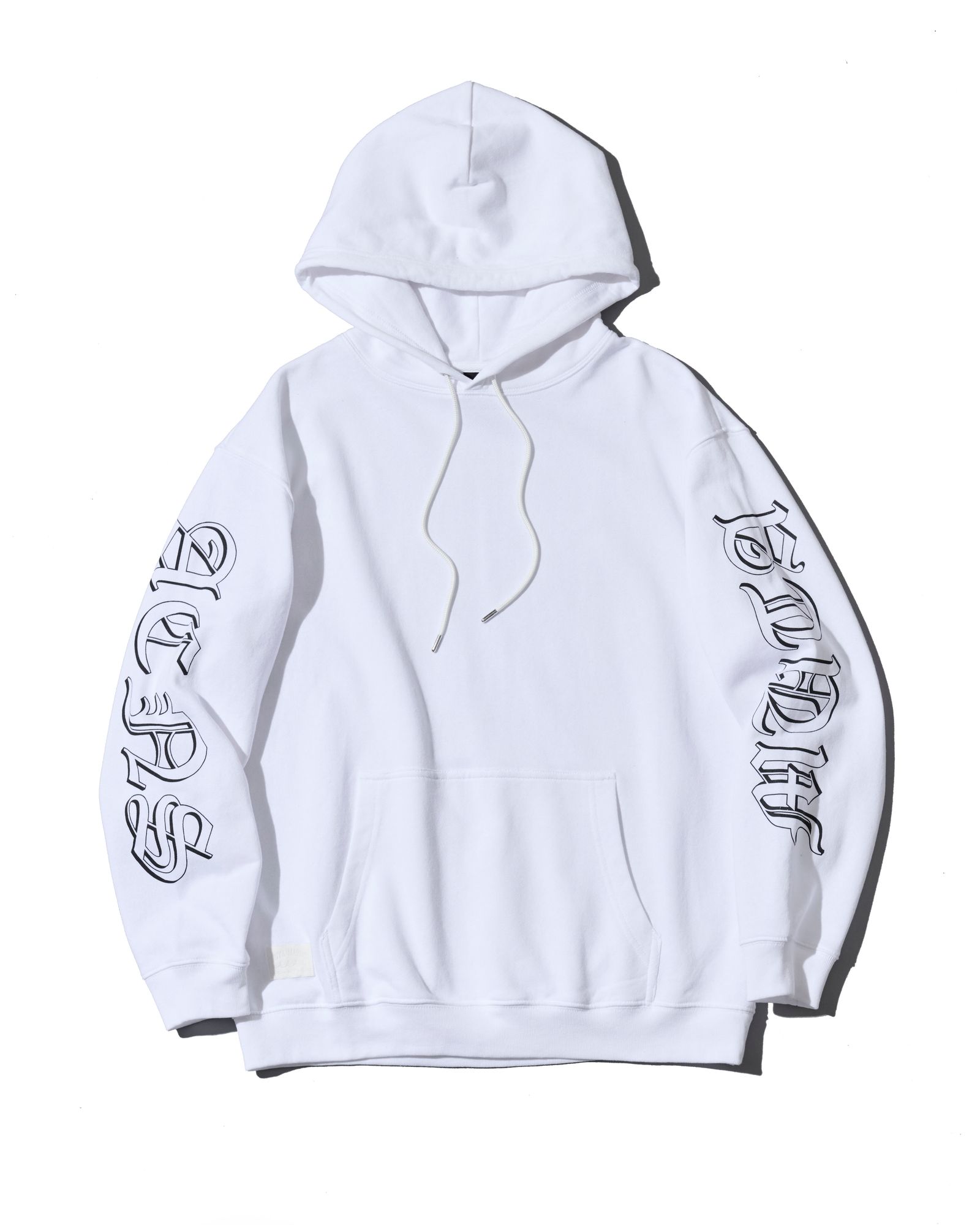 ☆先行予約☆muta MARINE × ACANTHUS  / スリーブプリントスウェットフーディー / プルオーバーパーカー /  Sleeve Print Hooded Sweatshirt / WHITE【MA2711】