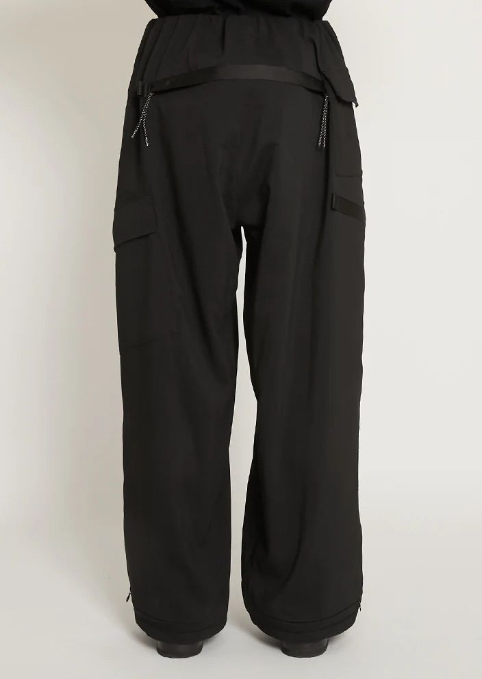 KREVA×GHOST ALMOSTBLACK / WOVEN TWO TUCK NINJA WIDE PANTS / BLACK [KRVGAB-P-1]