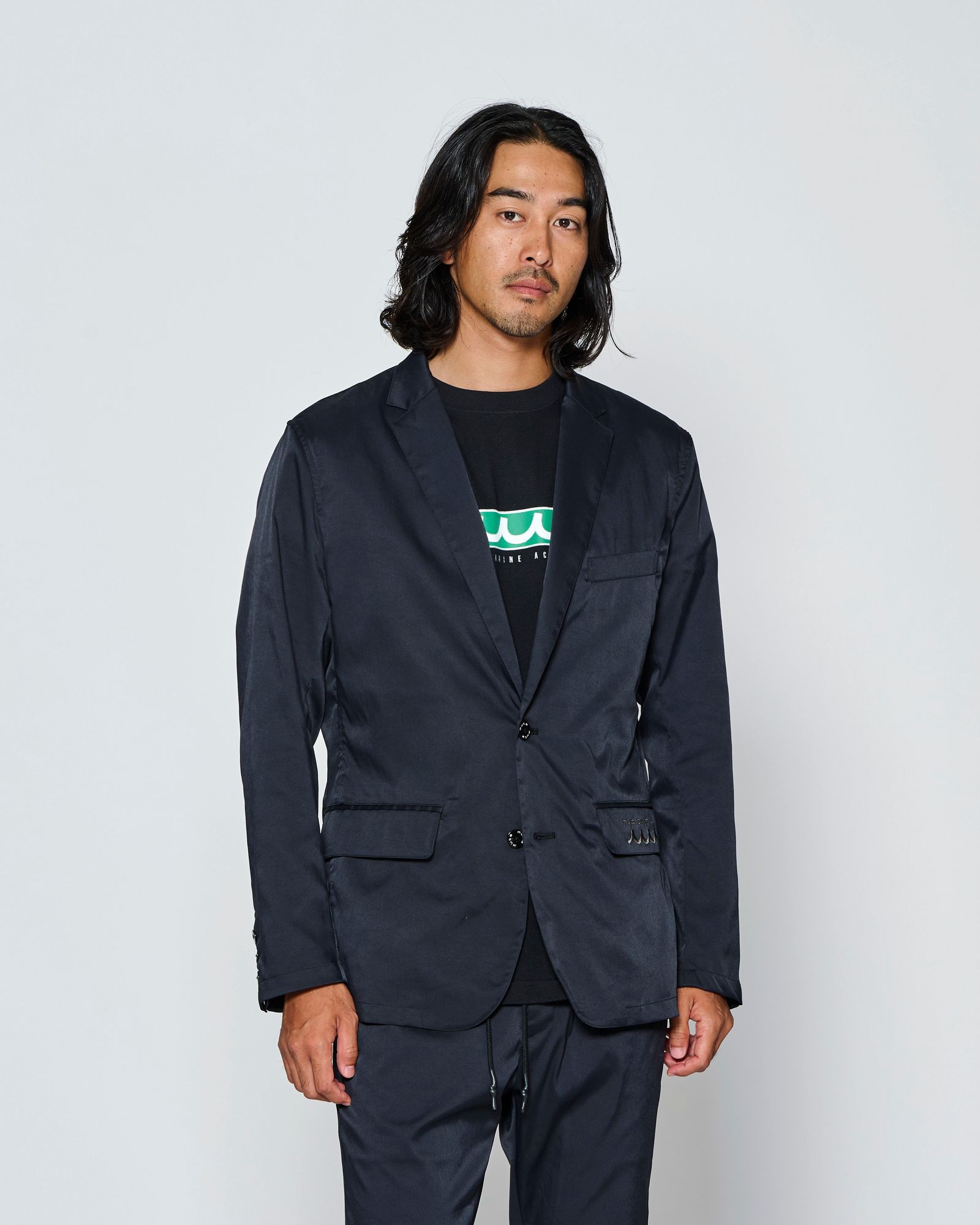 ☆先行予約☆muta MARINE × ACANTHUS  / テーラードジャケット /  Tailored Jacket / BLACK【MA2702】