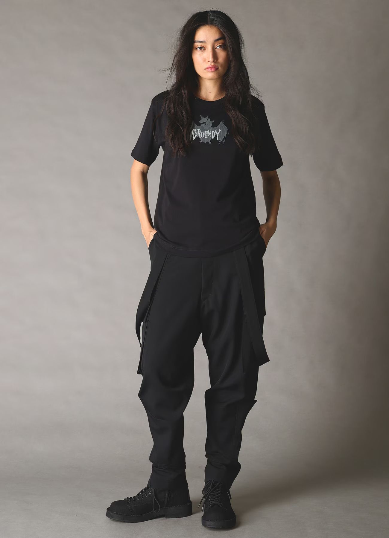 BAT T-SHIRT A / BLACK [GQ-T05-071-1]