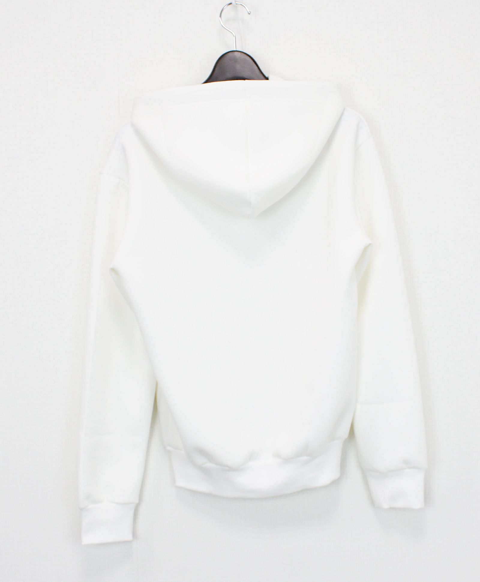 3ハートパッチダンボールジップパーカー / 3Heart Patch Cardboard Zip Hoodie / WHITE