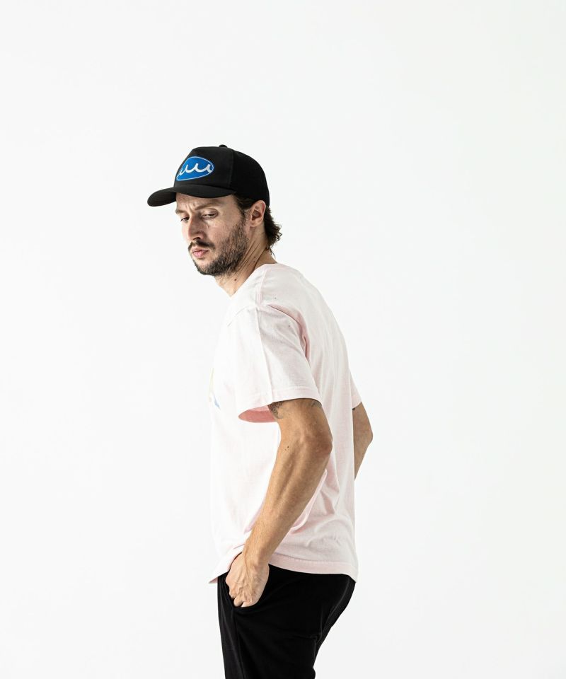 ACANTHUS x muta MARINE / Rainbow Stencil Logo Tee / Tシャツ / PINK