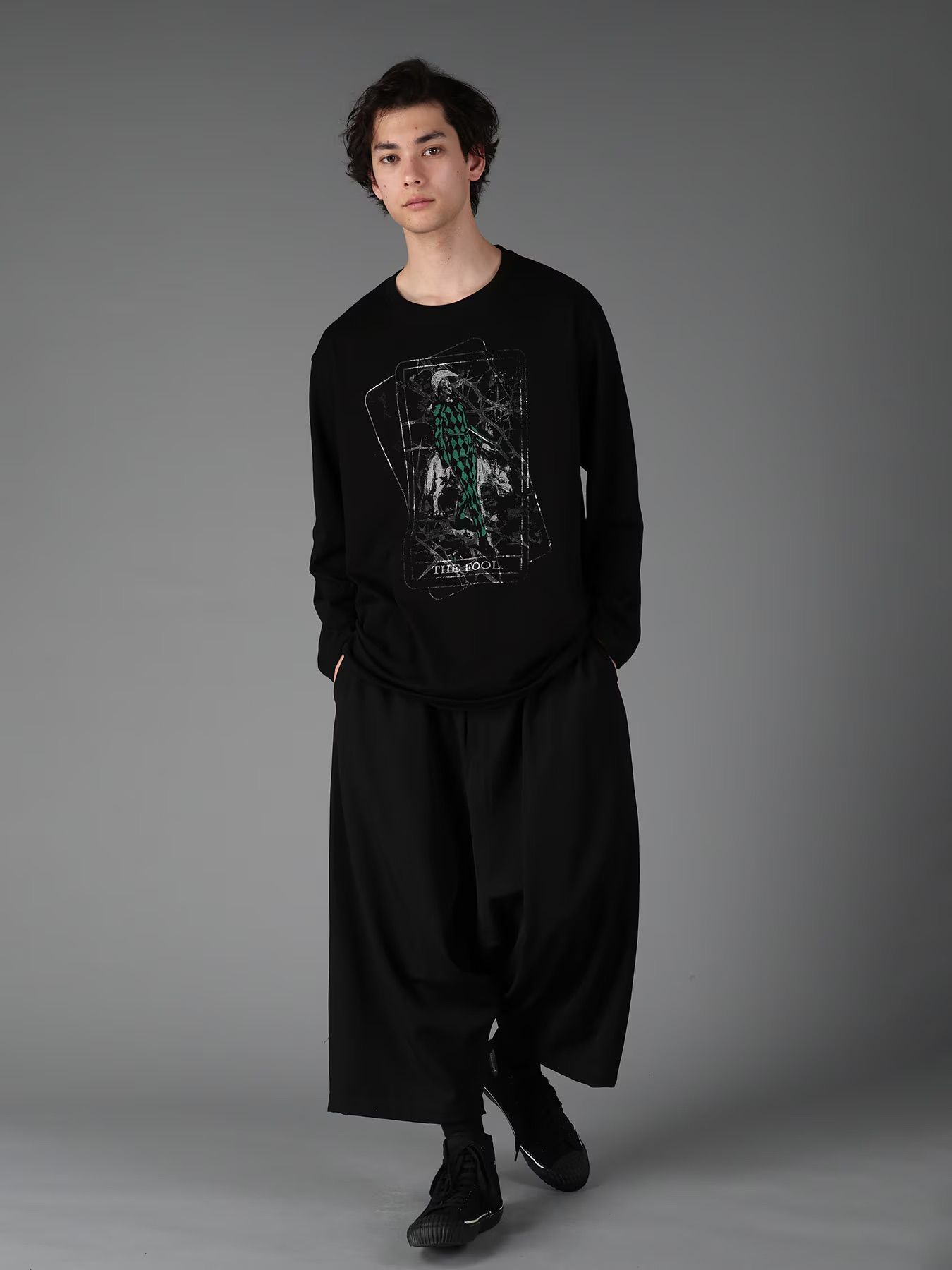 JERSEY THE FOOL T-SHIRT / BLACK  [GW-T75-070-2]
